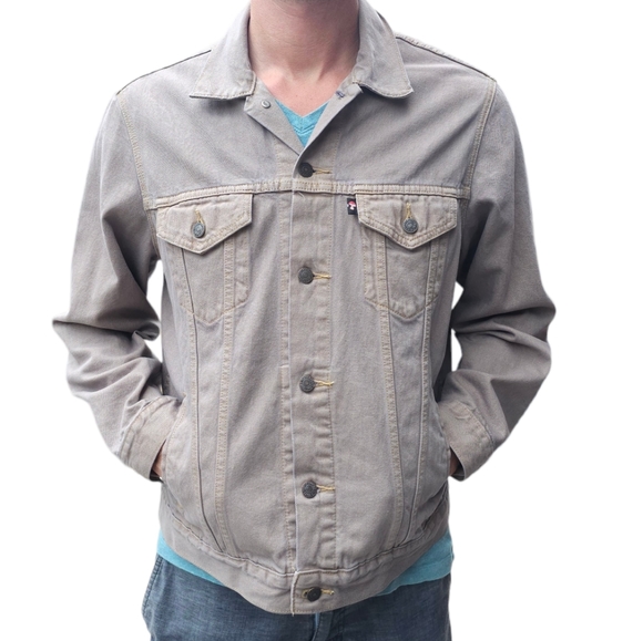 *** SOLD *** Levi's Limited Edition Vintage Style Trucker Mushroom Denim Jacket - Picture 6 of 15